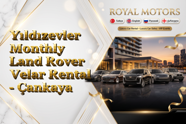 Yıldızevler Monthly Land Rover Velar Rental - Çankaya
