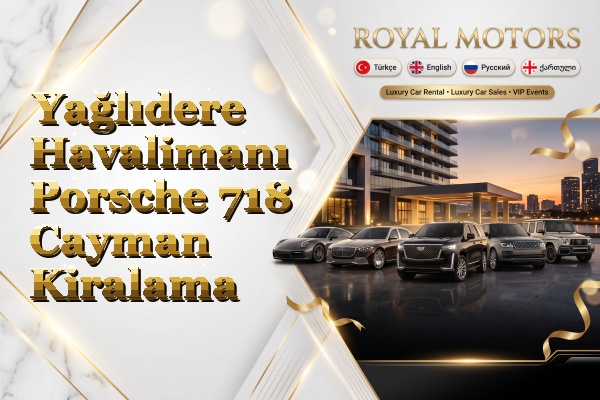 Yağlıdere Havalimanı Porsche 718 Cayman Kiralama