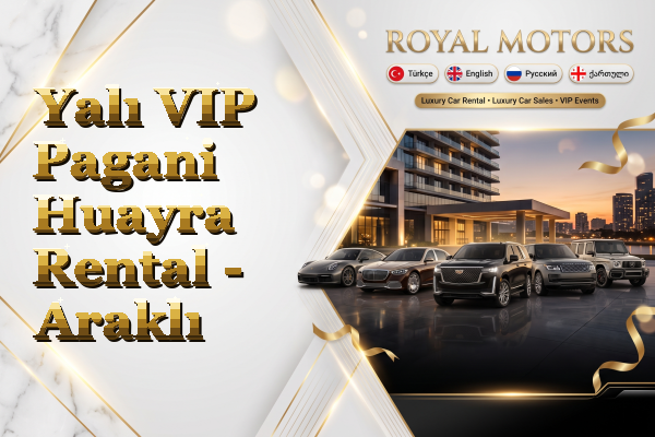 Yalı VIP Pagani Huayra Rental - Araklı