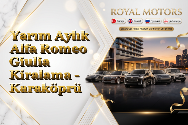 Yarım Aylık Alfa Romeo Giulia Kiralama - Karaköprü