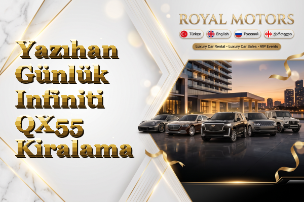 Yazıhan Günlük Infiniti QX55 Kiralama