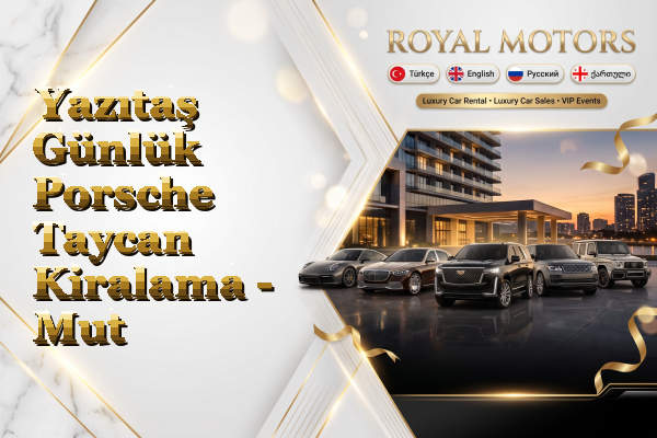 Yazıtaş Günlük Porsche Taycan Kiralama - Mut