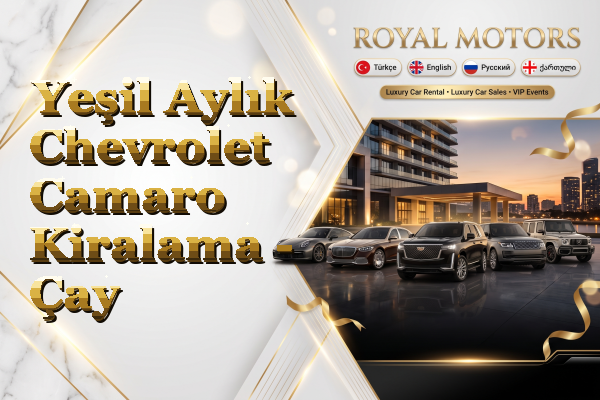 Yeşil Aylık Chevrolet Camaro Kiralama - Çay