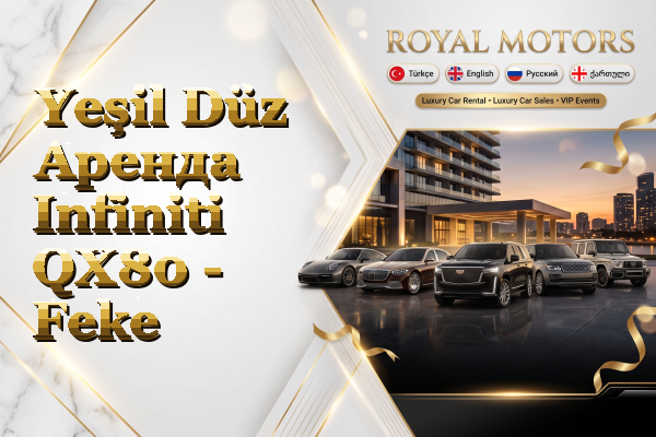 Yeşil Düz Аренда Infiniti QX80 - Feke