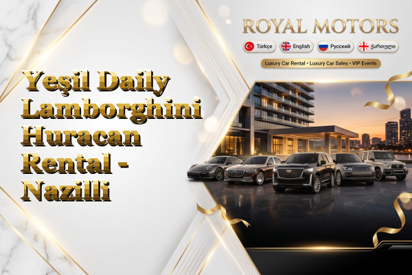 Yeşil Daily Lamborghini Huracan Rental - Nazilli