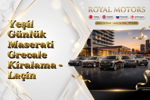 Yeşil Günlük Maserati Grecale Kiralama - Laçin