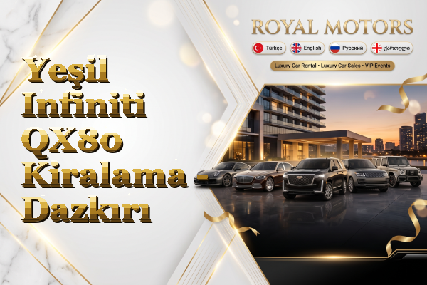 Yeşil Infiniti QX80 Kiralama - Dazkırı