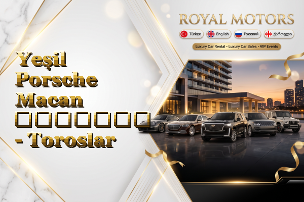 Yeşil Porsche Macan გაყიდვა - Toroslar