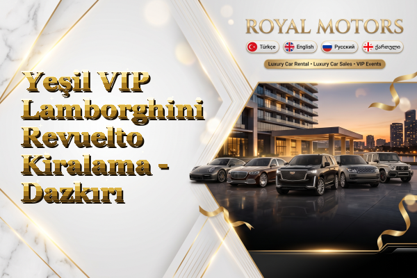 Yeşil VIP Lamborghini Revuelto Kiralama - Dazkırı