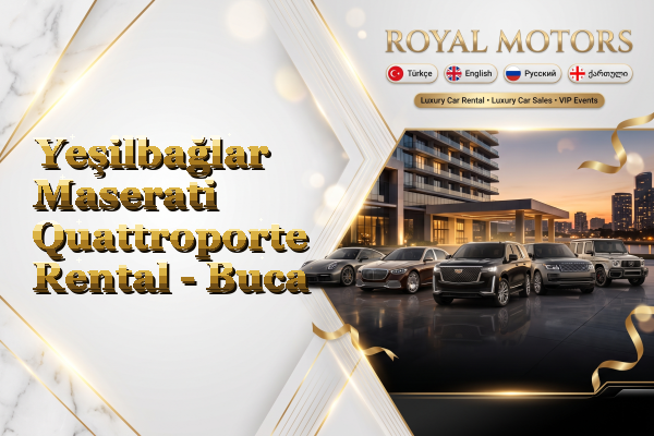 Yeşilbağlar Maserati Quattroporte Rental - Buca