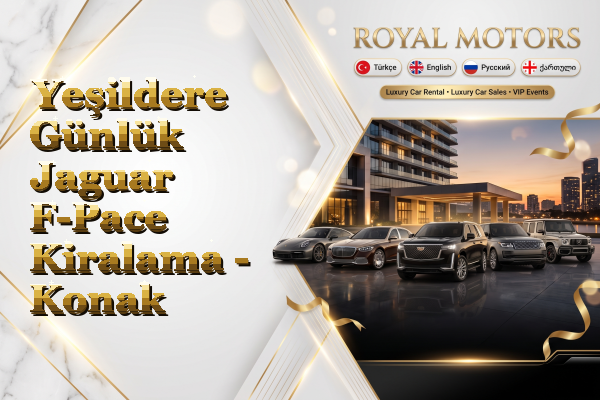 Yeşildere Günlük Jaguar F-Pace Kiralama - Konak