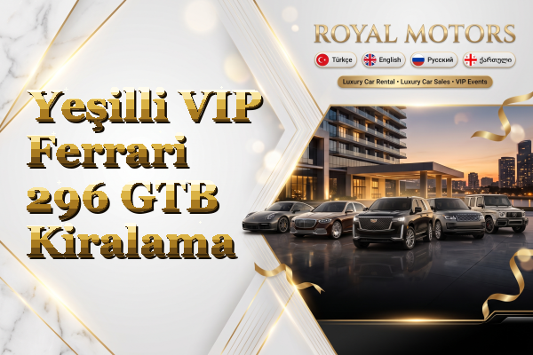 Yeşilli VIP Ferrari 296 GTB Kiralama