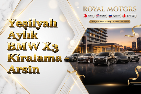 Yeşilyalı Aylık BMW X3 Kiralama - Arsin