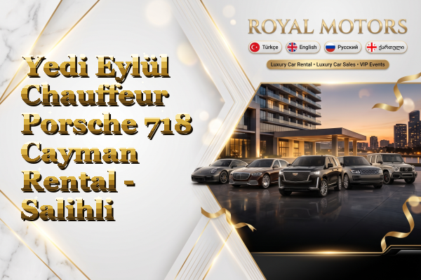Yedi Eylül Chauffeur Porsche 718 Cayman Rental - Salihli