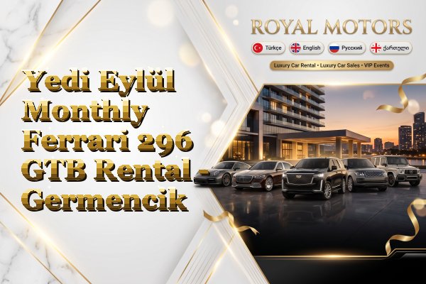 Yedi Eylül Monthly Ferrari 296 GTB Rental - Germencik