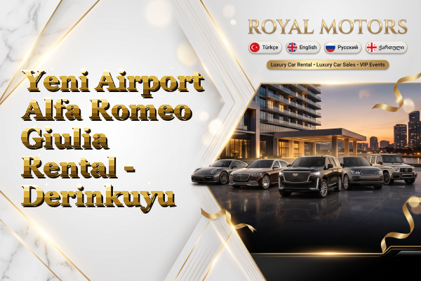 Yeni Airport Alfa Romeo Giulia Rental - Derinkuyu