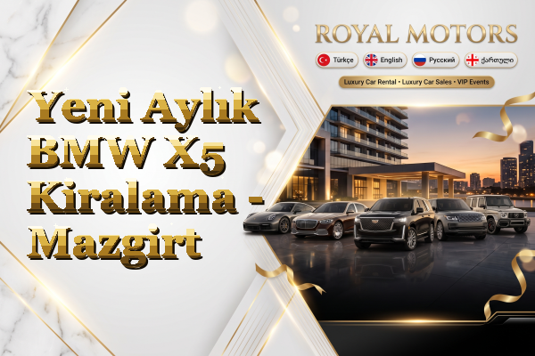 Yeni Aylık BMW X5 Kiralama - Mazgirt