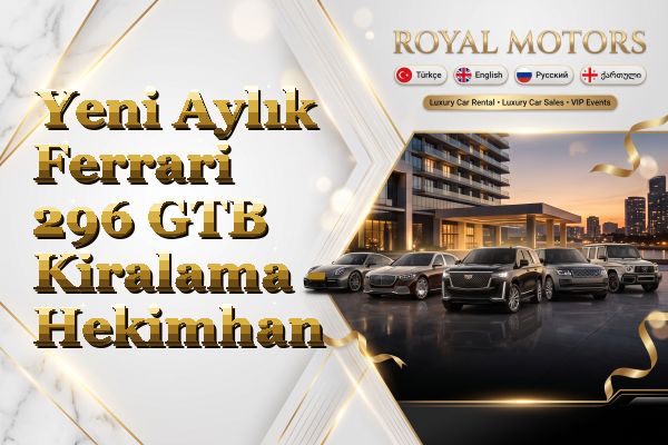 Yeni Aylık Ferrari 296 GTB Kiralama - Hekimhan