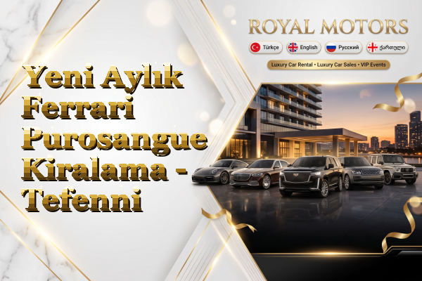 Yeni Aylık Ferrari Purosangue Kiralama - Tefenni
