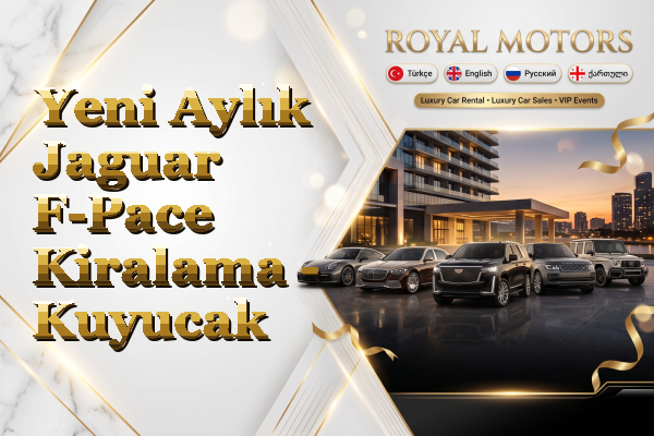 Yeni Aylık Jaguar F-Pace Kiralama - Kuyucak