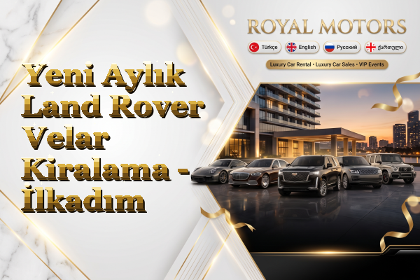 Yeni Aylık Land Rover Velar Kiralama - İlkadım