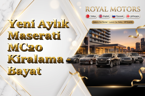 Yeni Aylık Maserati MC20 Kiralama - Bayat