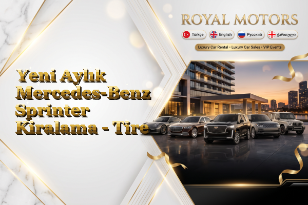 Yeni Aylık Mercedes-Benz Sprinter Kiralama - Tire