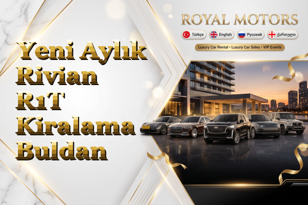 Yeni Aylık Rivian R1T Kiralama - Buldan