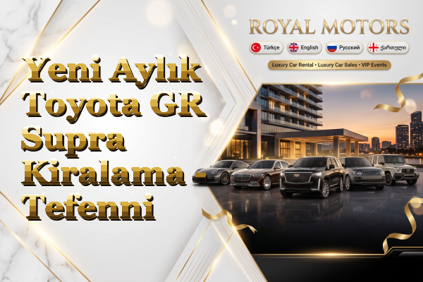 Yeni Aylık Toyota GR Supra Kiralama - Tefenni
