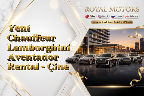 Yeni Chauffeur Lamborghini Aventador Rental - Çine