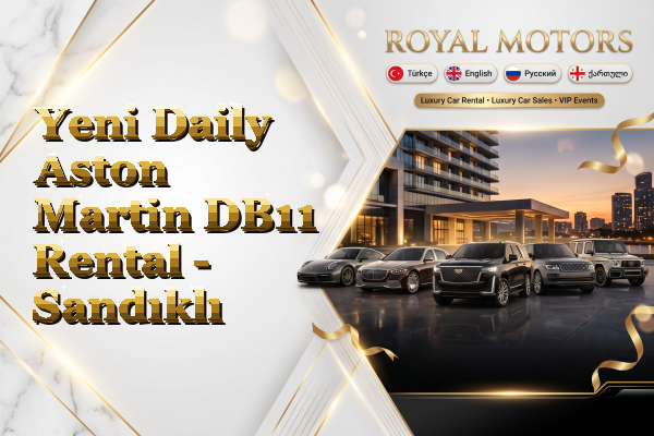 Yeni Daily Aston Martin DB11 Rental - Sandıklı