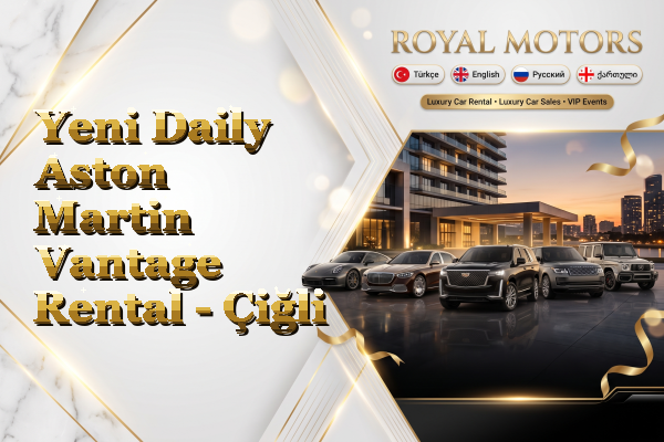 Yeni Daily Aston Martin Vantage Rental - Çiğli