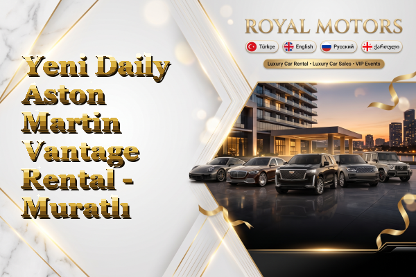 Yeni Daily Aston Martin Vantage Rental - Muratlı