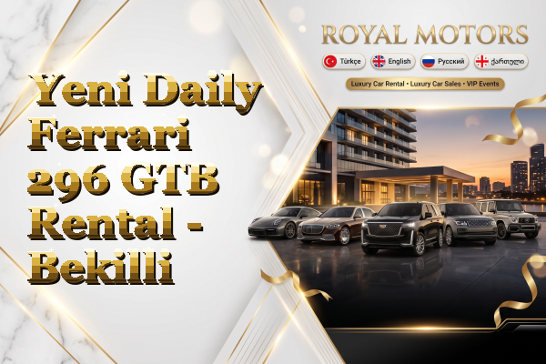 Yeni Daily Ferrari 296 GTB Rental - Bekilli
