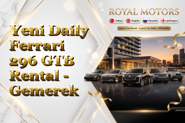 Yeni Daily Ferrari 296 GTB Rental - Gemerek