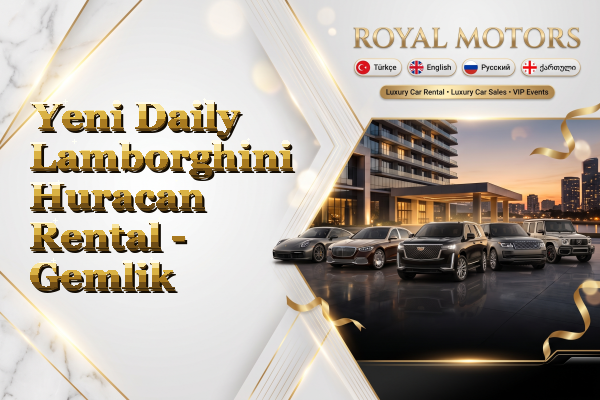 Yeni Daily Lamborghini Huracan Rental - Gemlik