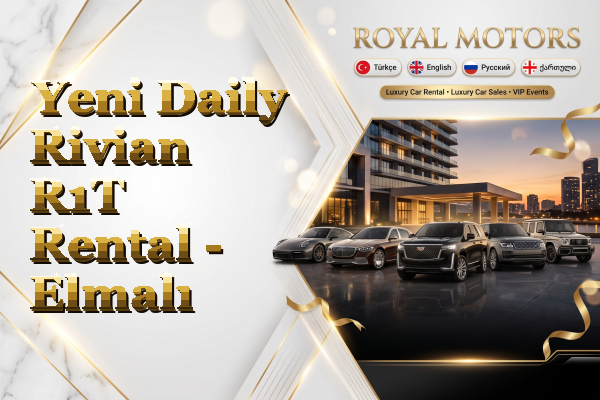 Yeni Daily Rivian R1T Rental - Elmalı