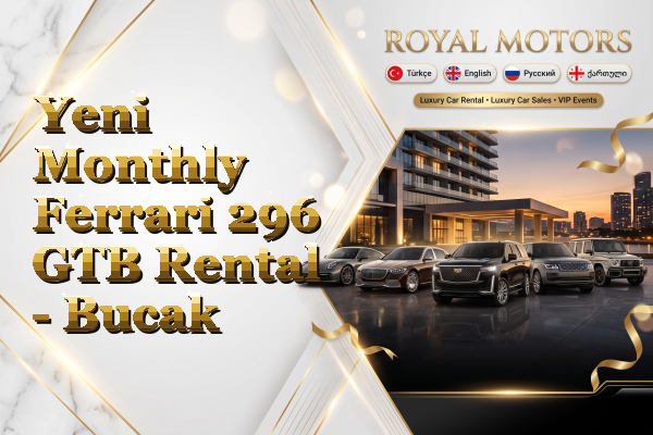 Yeni Monthly Ferrari 296 GTB Rental - Bucak