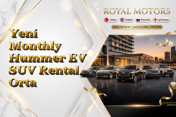 Yeni Monthly Hummer EV SUV Rental - Orta