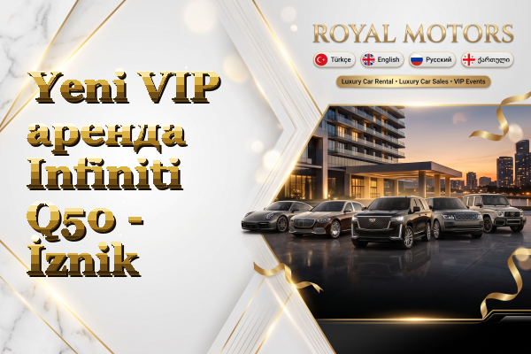 Yeni VIP аренда Infiniti Q50 - İznik