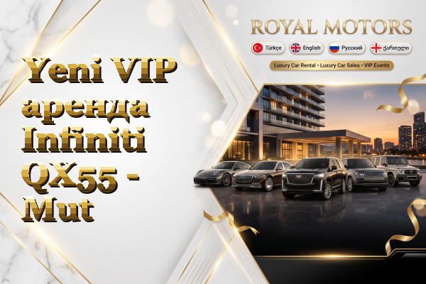 Yeni VIP аренда Infiniti QX55 - Mut