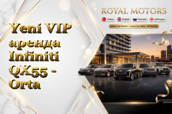 Yeni VIP аренда Infiniti QX55 - Orta
