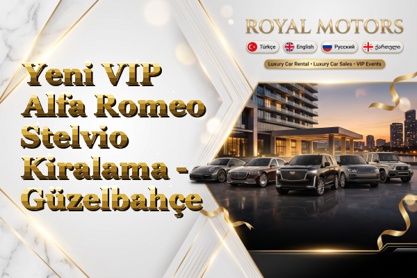 Yeni VIP Alfa Romeo Stelvio Kiralama - Güzelbahçe