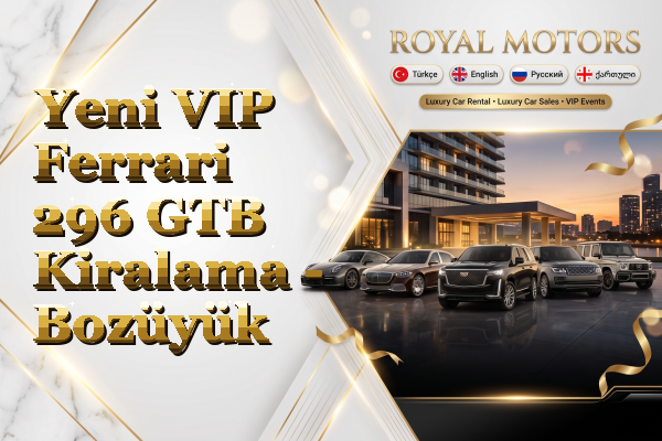 Yeni VIP Ferrari 296 GTB Kiralama - Bozüyük