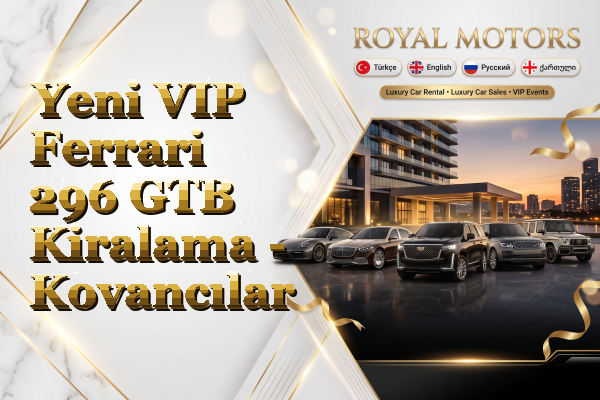 Yeni VIP Ferrari 296 GTB Kiralama - Kovancılar