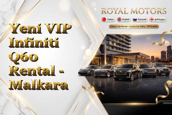 Yeni VIP Infiniti Q60 Rental - Malkara