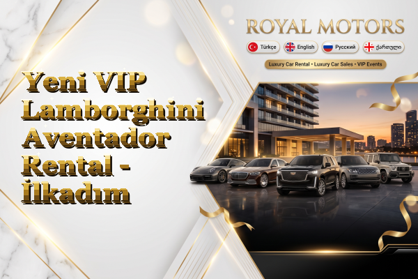 Yeni VIP Lamborghini Aventador Rental - İlkadım