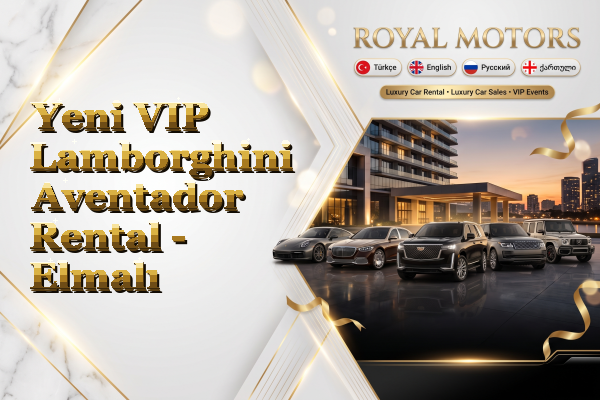 Yeni VIP Lamborghini Aventador Rental - Elmalı
