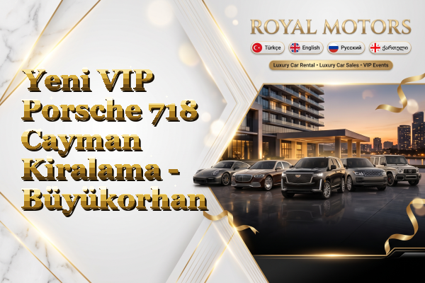 Yeni VIP Porsche 718 Cayman Kiralama - Büyükorhan