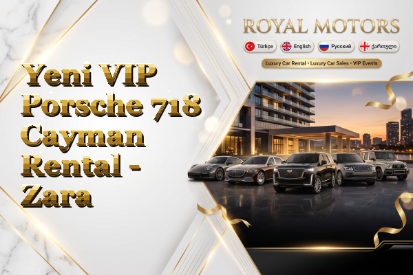 Yeni VIP Porsche 718 Cayman Rental - Zara